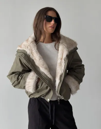 Nelly - Grön - Bomber Parka Jacket