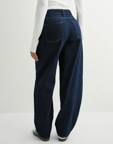 PIECES Pcgrace Mw Barrel Jeans Noos Bc dam – bild 3