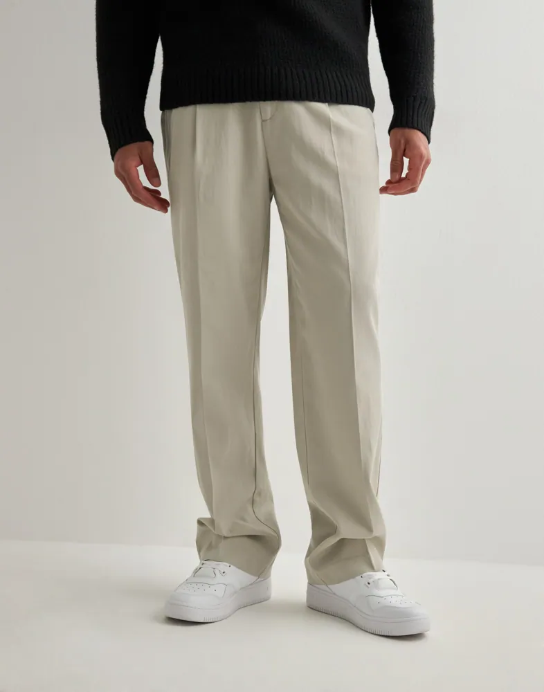 Randall Pleated Twill Suit Pants Kostymbyxor
