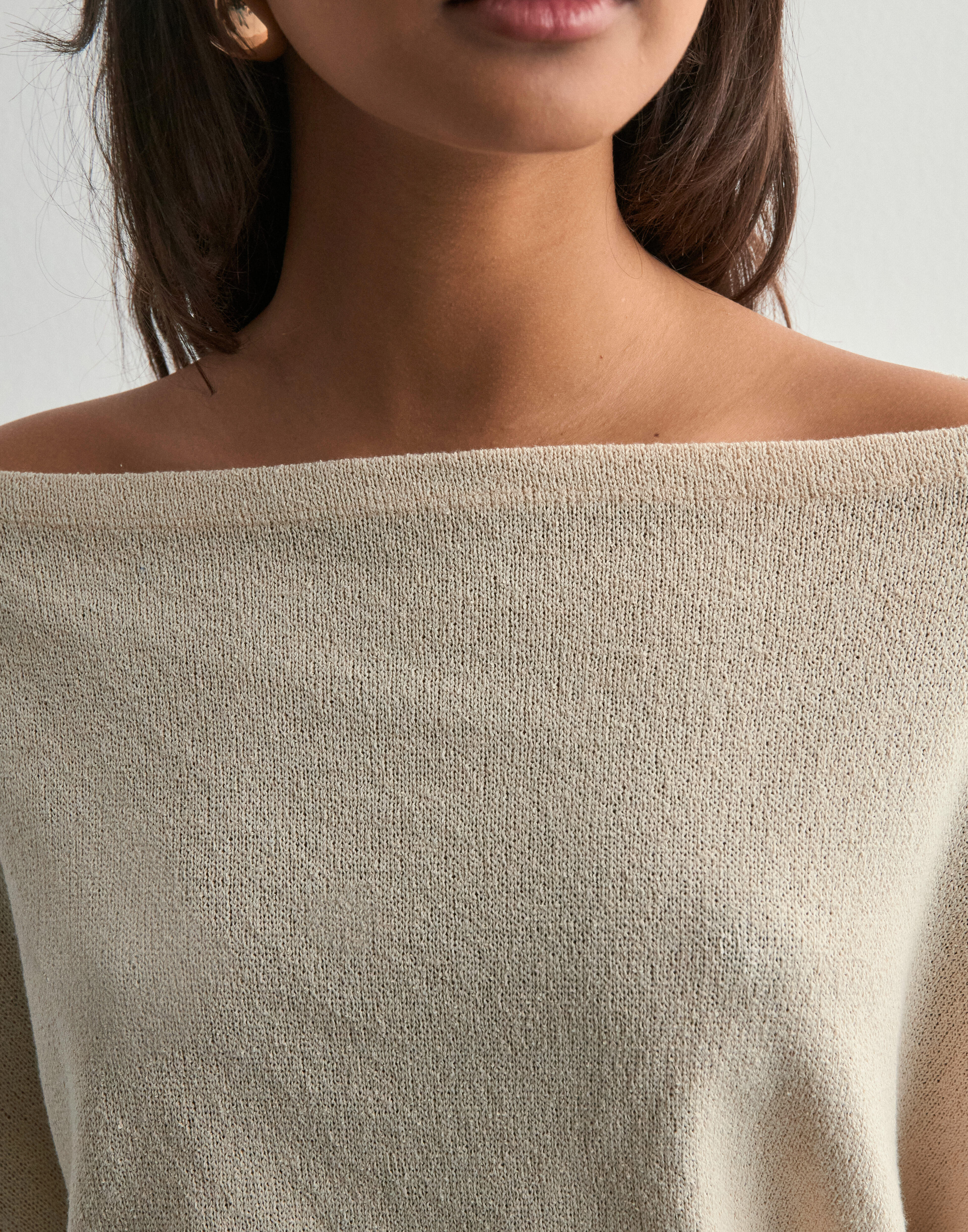 Buy Nelly Effortless Poncho Sweater Beige