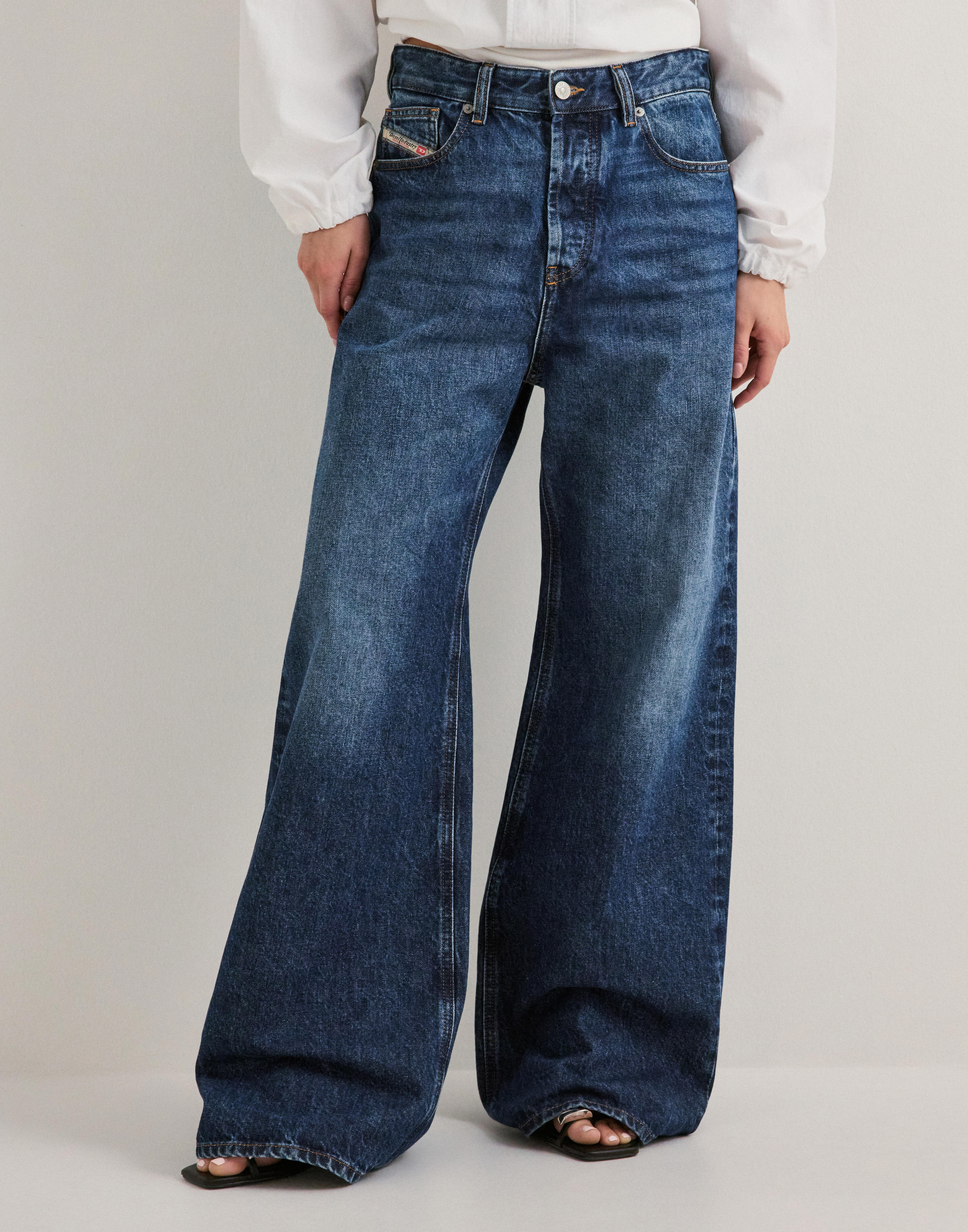 Buy Adidas Originals DENIM ZIP PANT - Black | Nelly.com