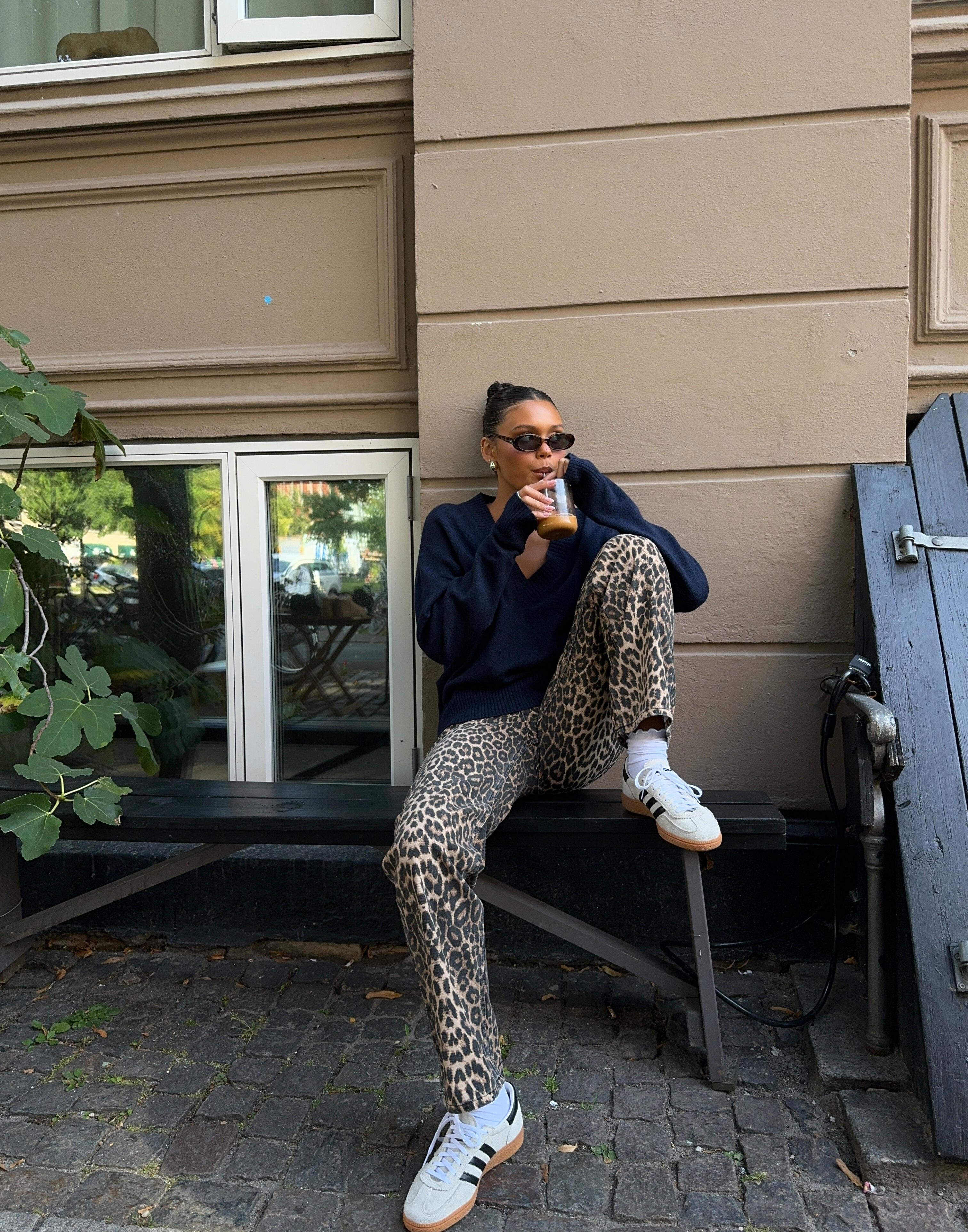 Neo Noir - Mønstret - Simona Leopard Pants