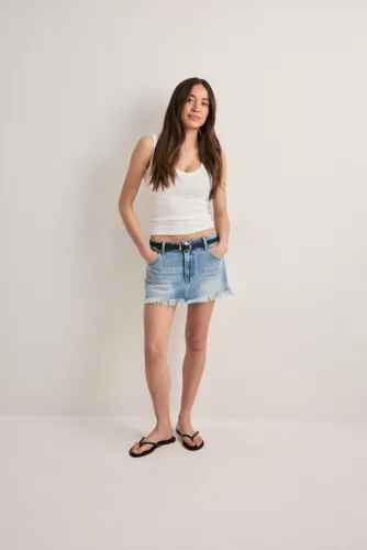 One Teaspoon Nomad Denim Skirt jeanskjolar dam – bild 3