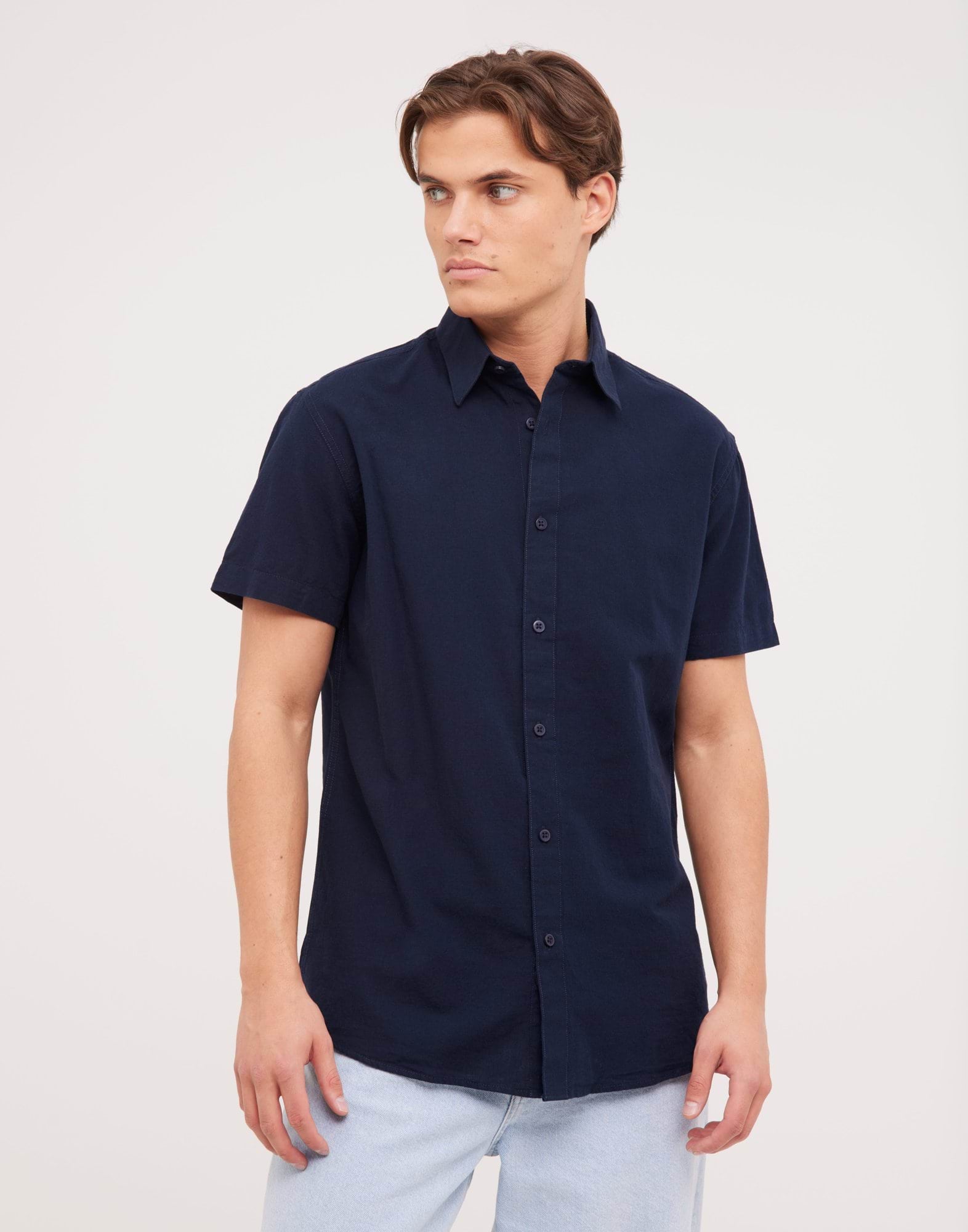 SLHREGNEW-LINEN SHIRT SS CLASSIC