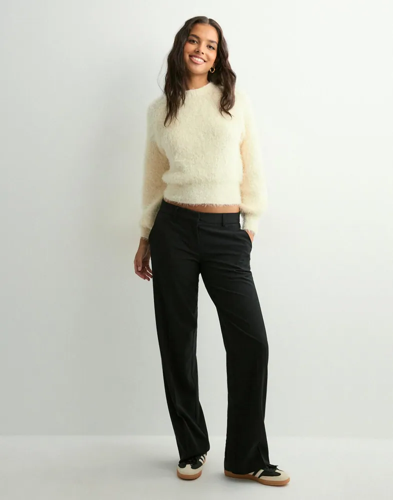 Onlroselia Ls V Neck Cardi Knt Cloud Dancer