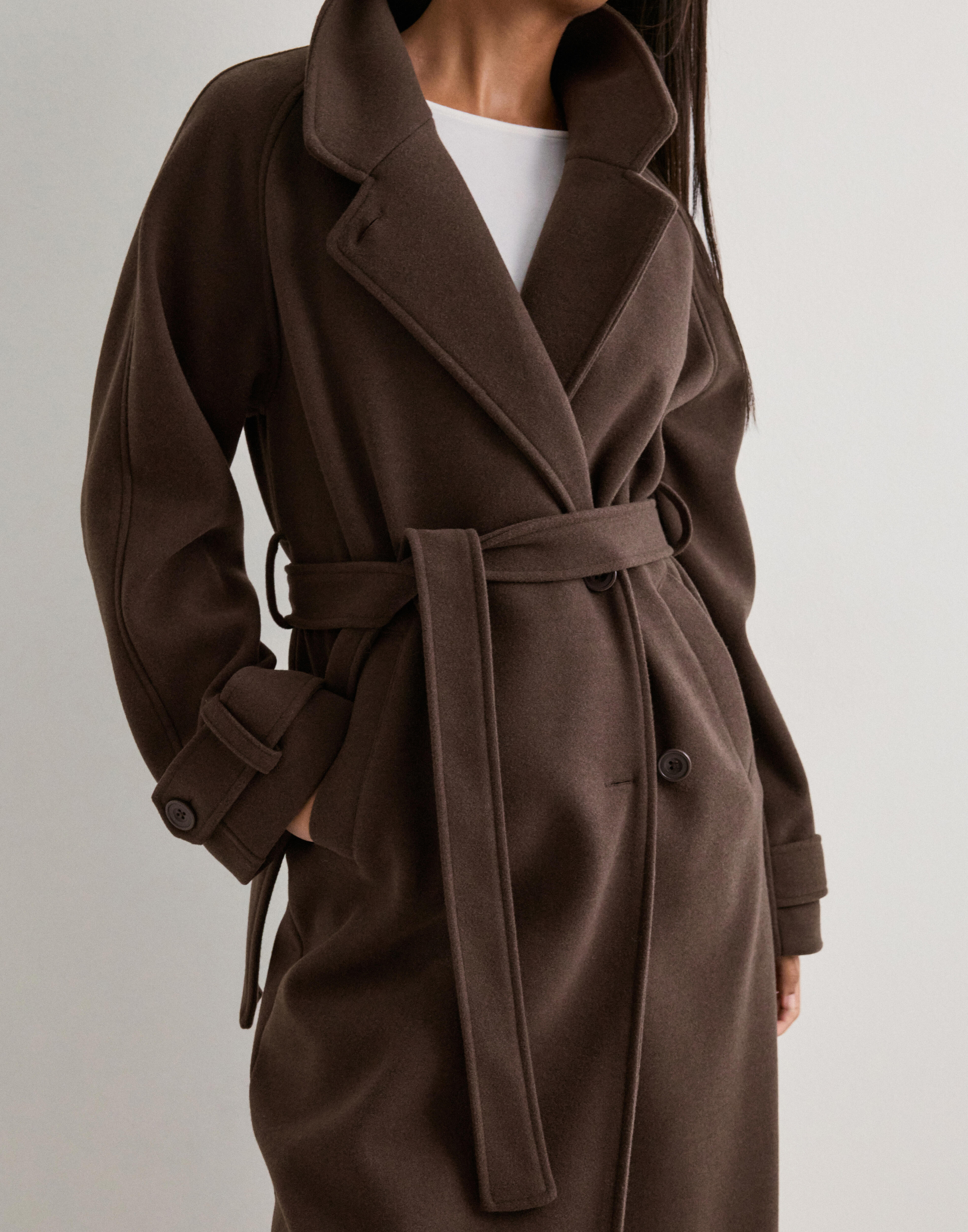 Buy Nelly Warm Trench Coat - Brun | Nelly.com