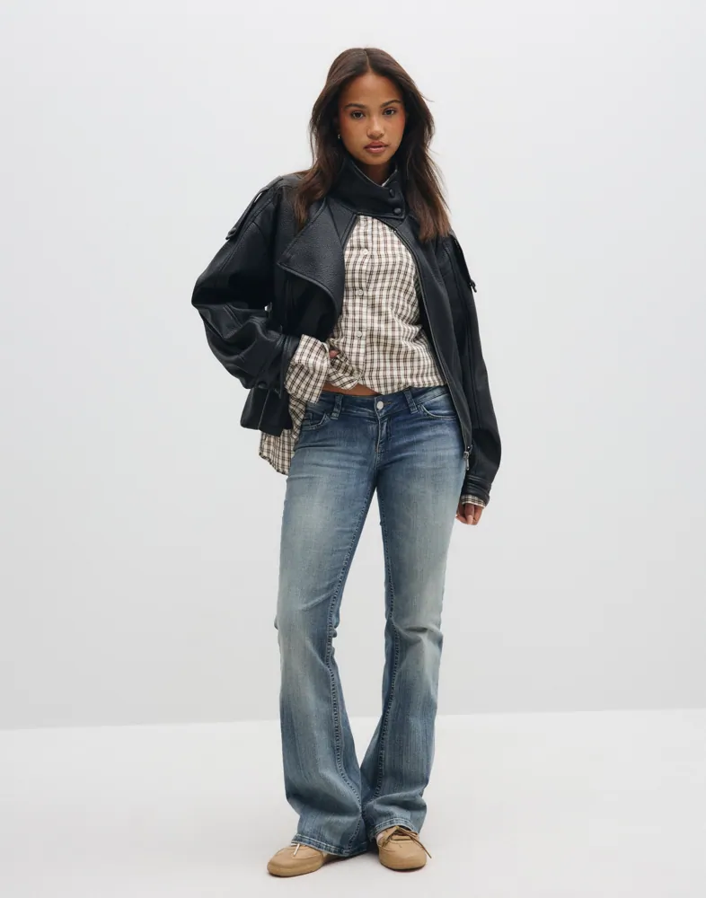 Nelly Super Low Waist Bootcut Jeans dam – bild 3