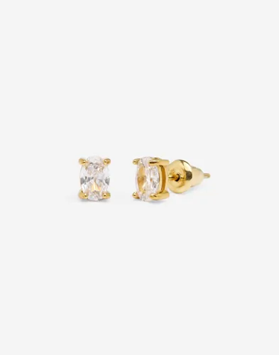 Muli Collection Oval Cut Stud örhängen dam – bild 2