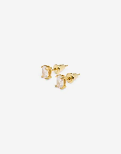 Muli Collection Oval Cut Stud örhängen dam – bild 3