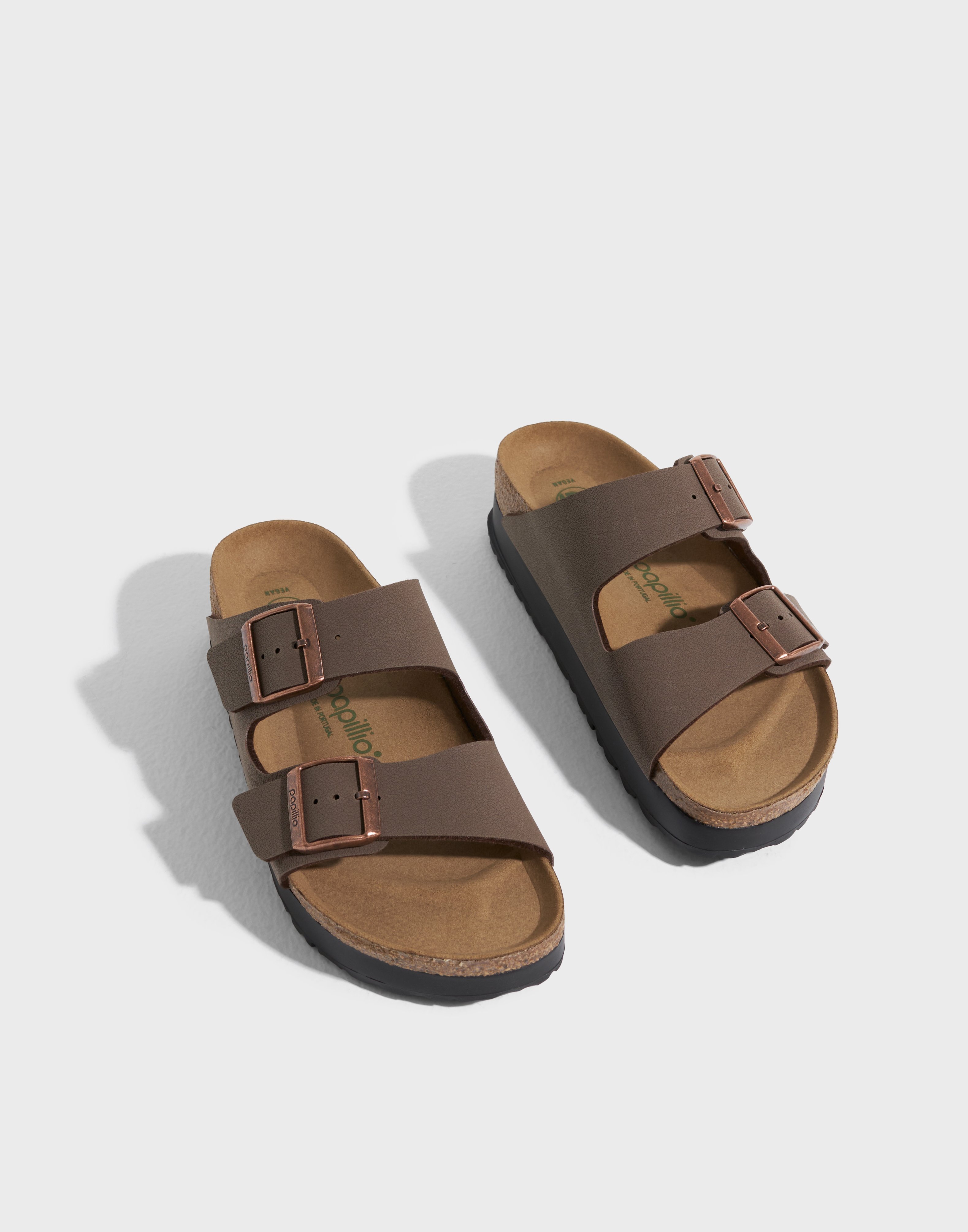 Buy Birkenstock Arizona Platform Flex BF VEGAN - Mocca | Nelly.com