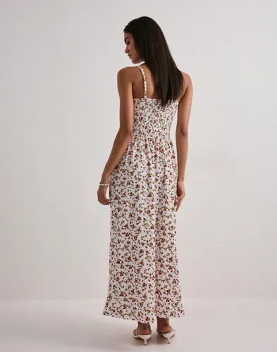 Only - Blomstret - Onlmolly S/L Long Dress Jrs