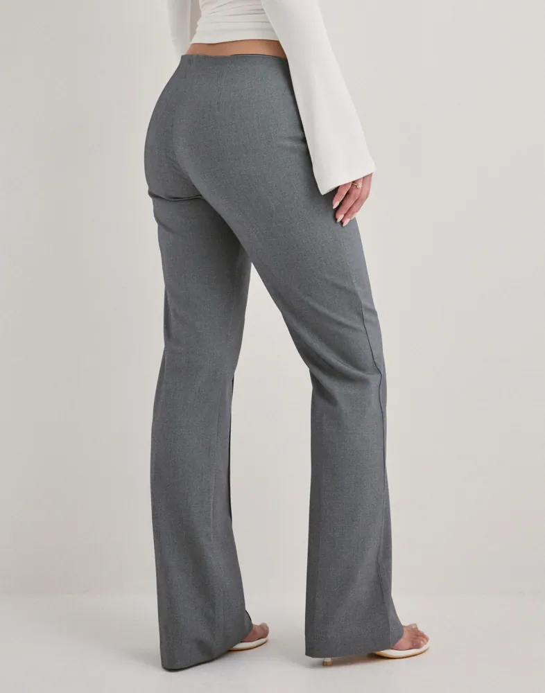 Buy Nelly No Waist Flare Suit Pants - Grey Melange | Nelly.com