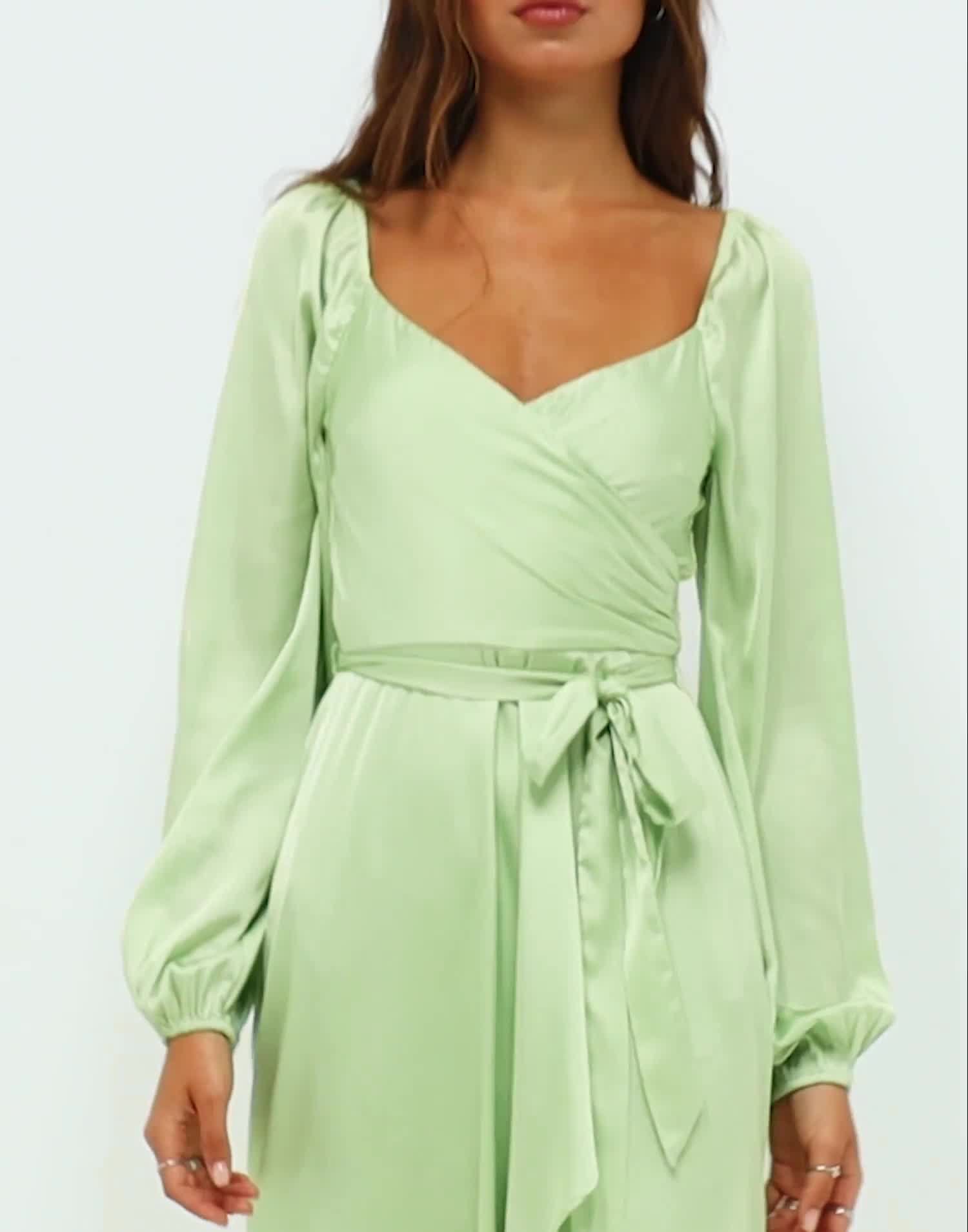 neon green sheer dress Long Neon Green Prom Dress with Side Sash main image 0