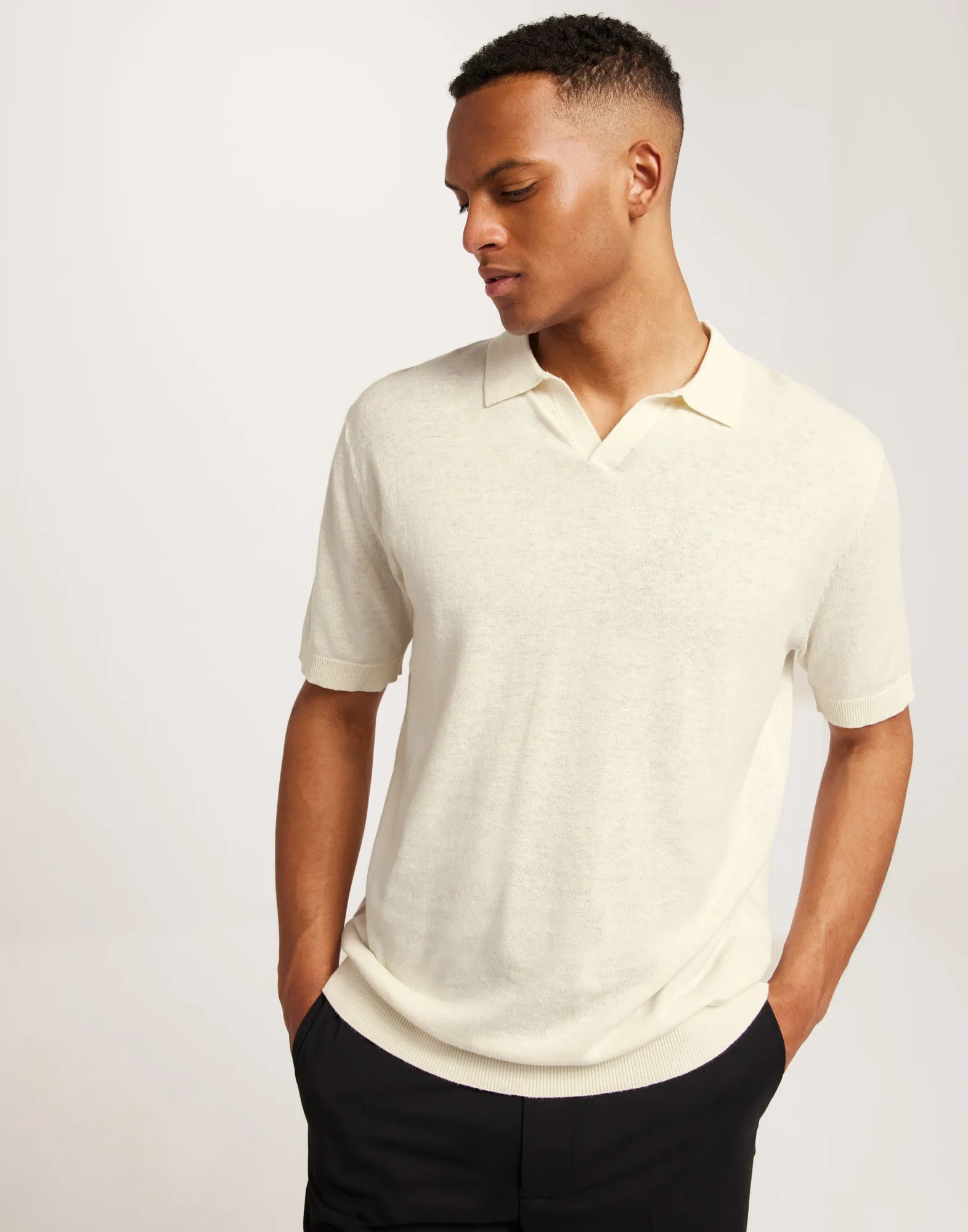 SLHLAKE LINEN SS POLO