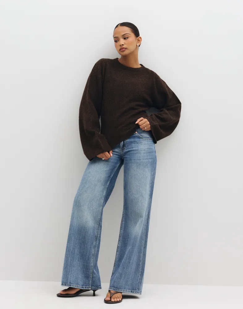 Tight Waist Knit Sweater