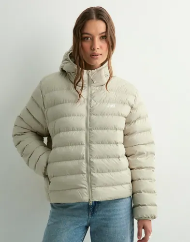 New Balance - Beige - Sport Essentials Hooded Puffer Jacket