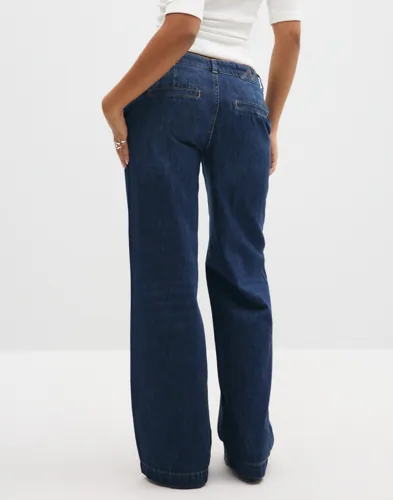 Nelly Loose Denim Suit Pants baggy jeans dam – bild 2