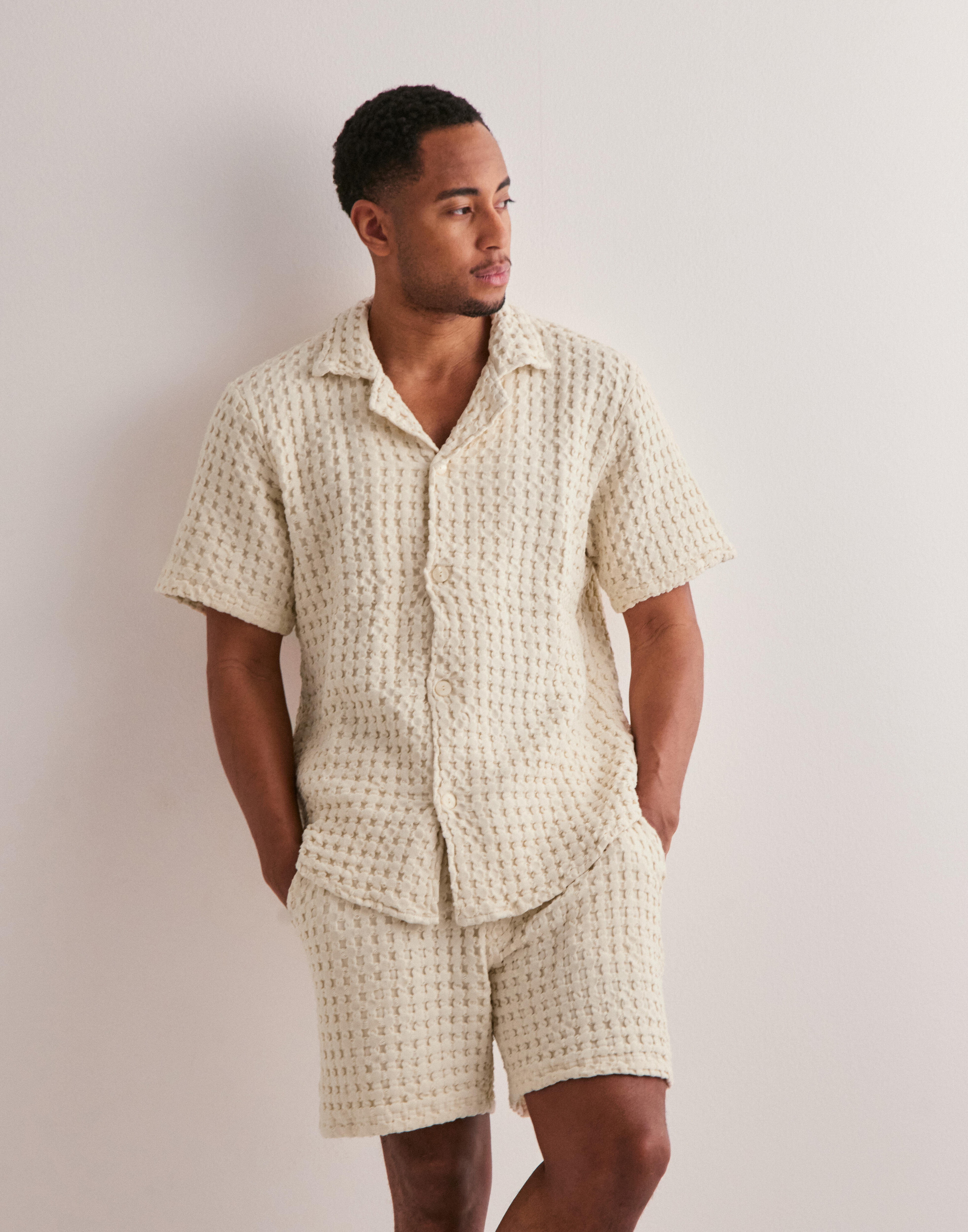 ROKU WAFFLE SHORT SLEEVE 選べれ SHIRT OAS