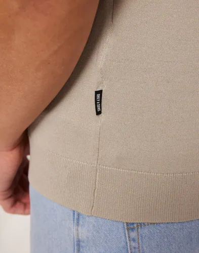 ONLY & SONS Onswyler Life Reg 14 Ss Zip Polo Kn Tröjor med dragkedja pikéer herr – bild 6