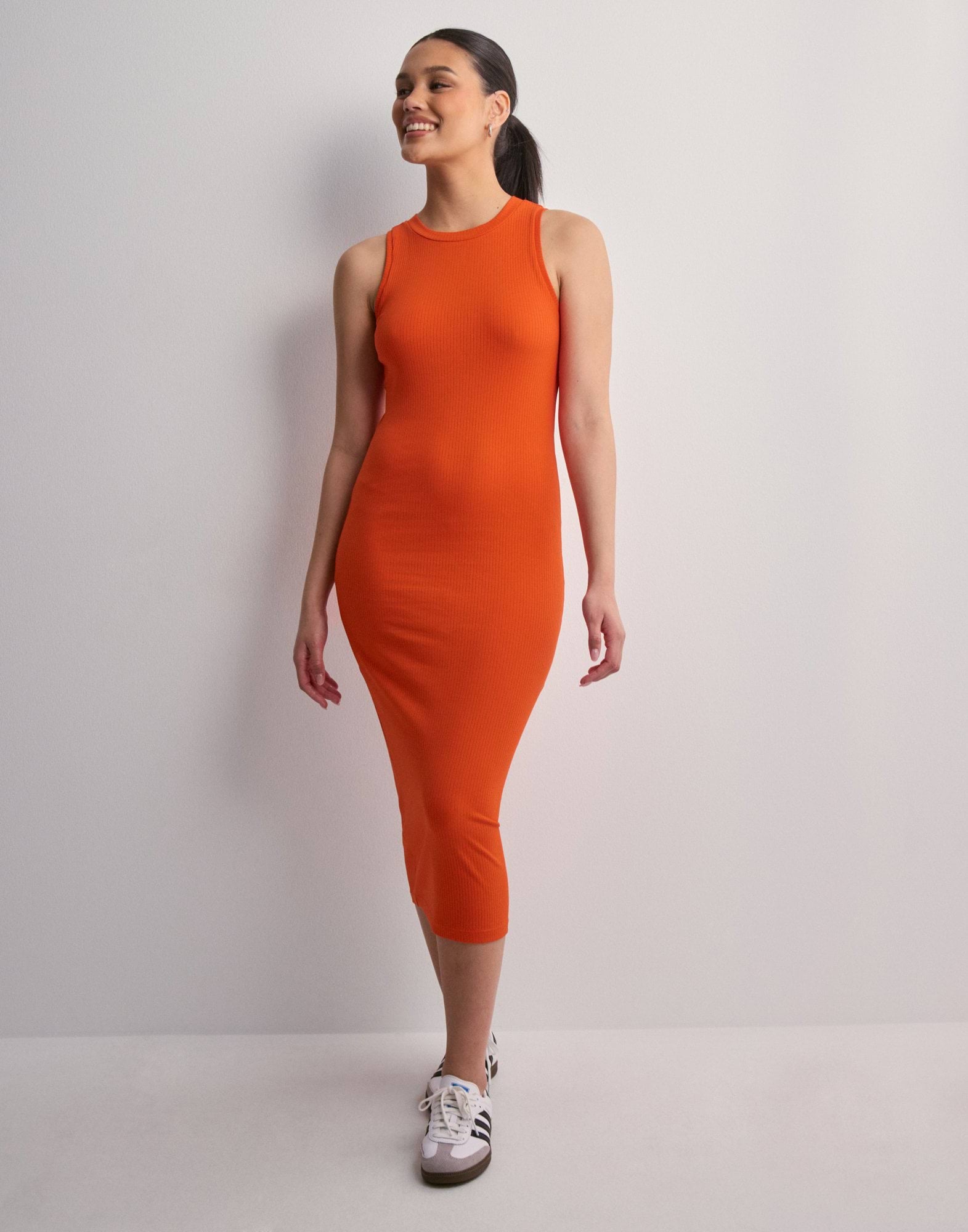 Thalia 2 4 Smock Calf Dress Tangerine main image 0