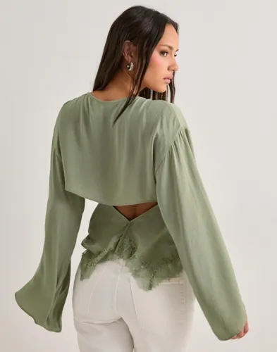 Nelly Sassy Lace Blouse blusar dam – bild 2