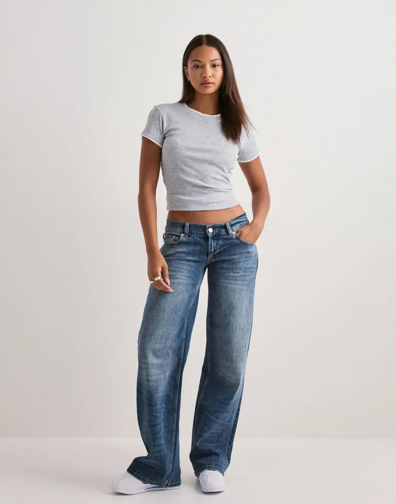 Nelly Ultra Low Waist Loose Jeans dam – bild 5
