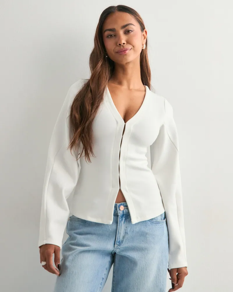 Nelly Waist Focus Cardigan dam – bild 2