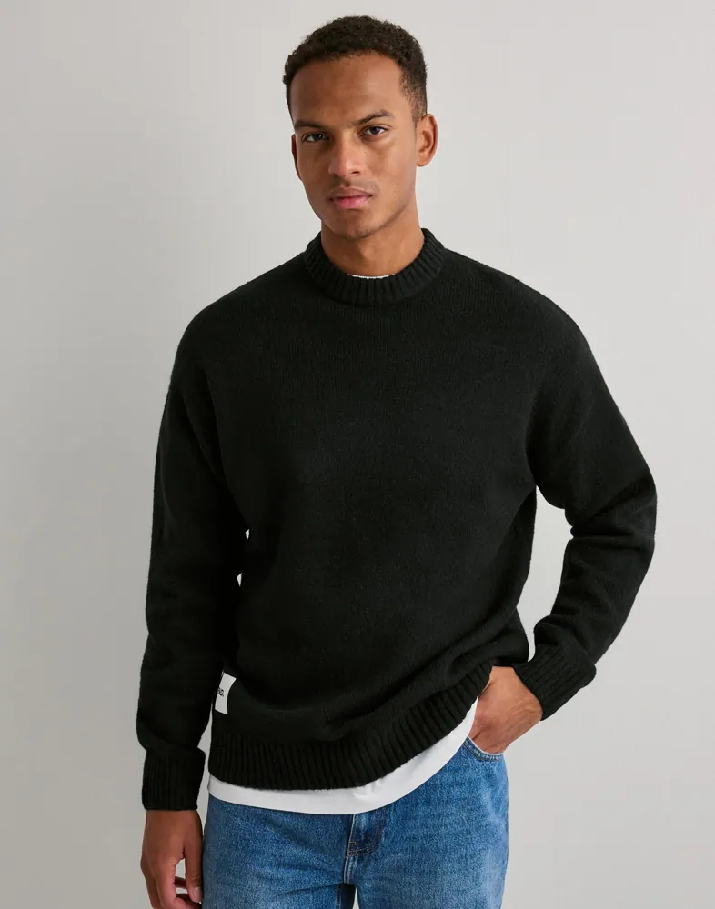 ONLY & SONS Onspage Rlx Ls Crew Knit Xt Sweatshirts stickade tröjor herr – bild 3