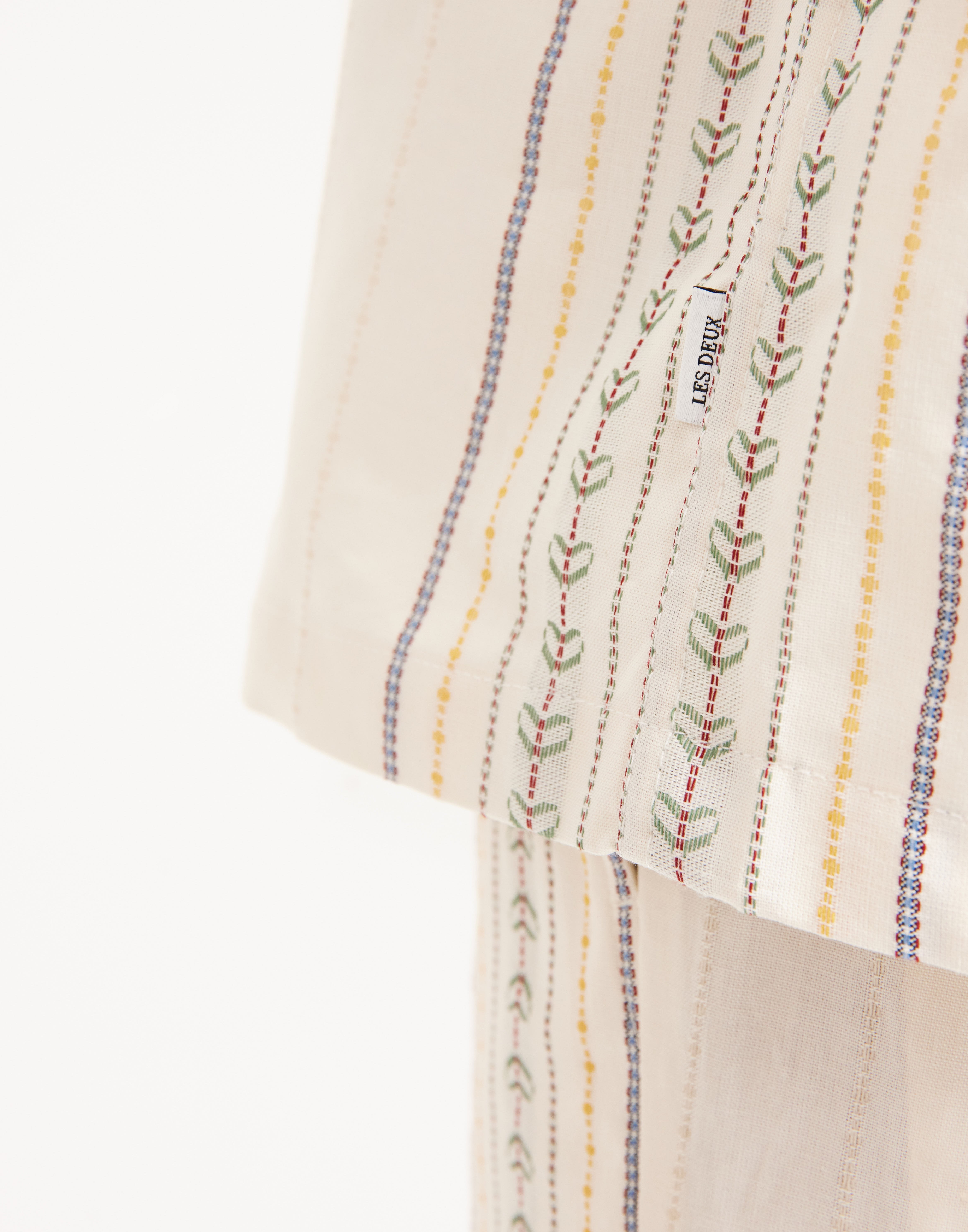 Buy Les Deux Leo Embroidery SS Shirt - Light Ivory | NLYMAN