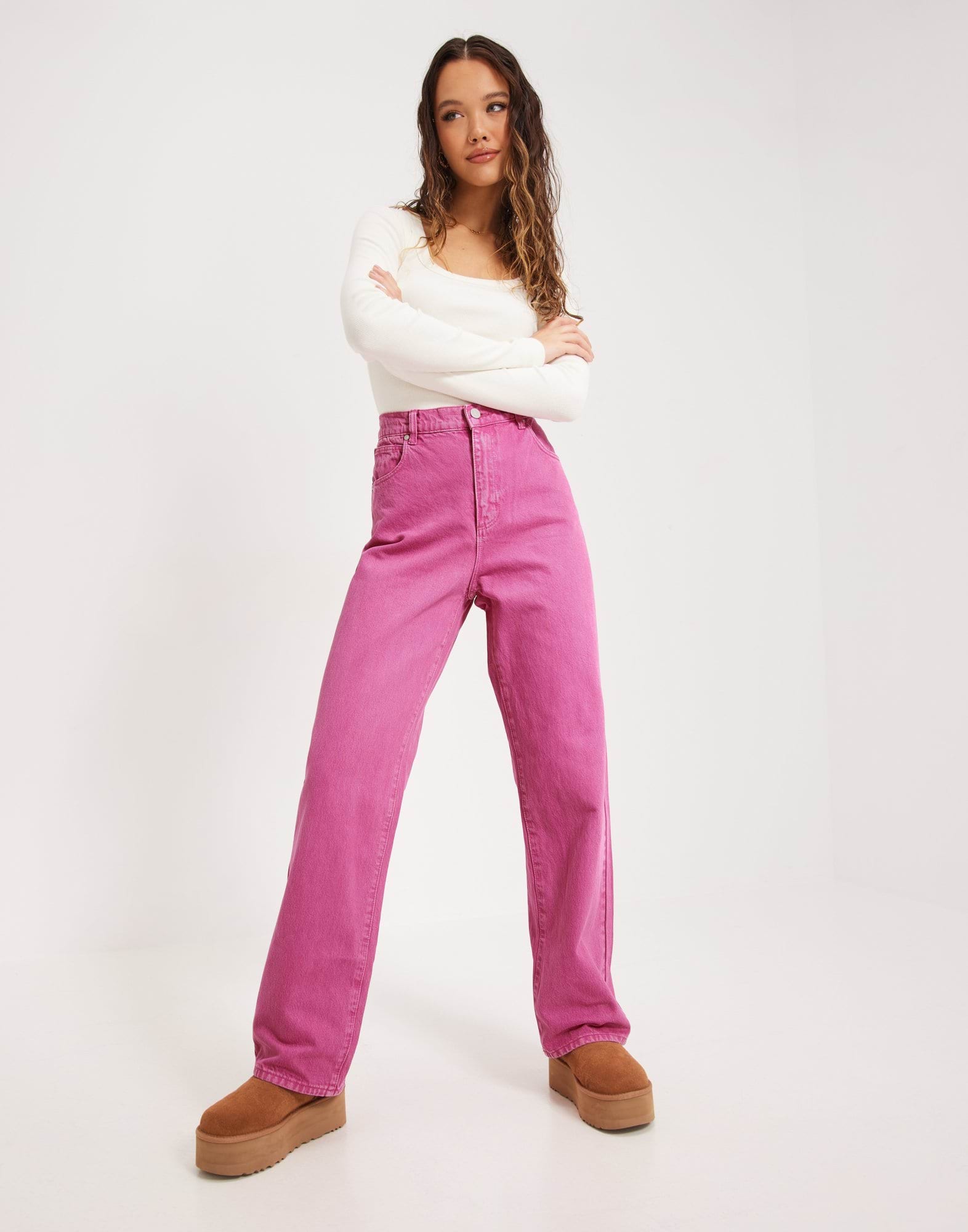 A SLOUCH JEANS SUPER PINK