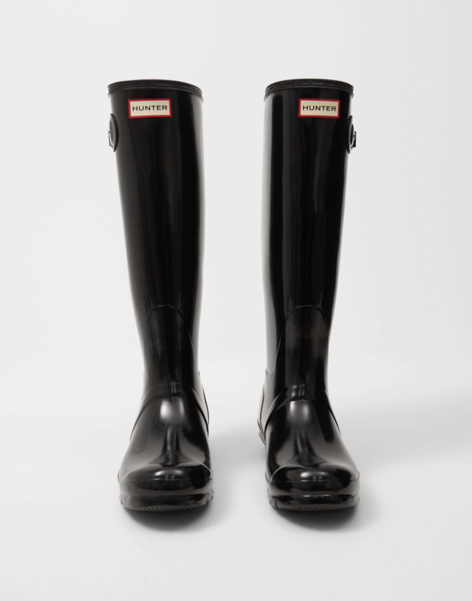 新品 HUNTER WOMENS ORG TALL GLOSS BLACK 黒 Buy Hunter ORIGINAL TALL GLOSS BOOT - Black | Nelly.com
