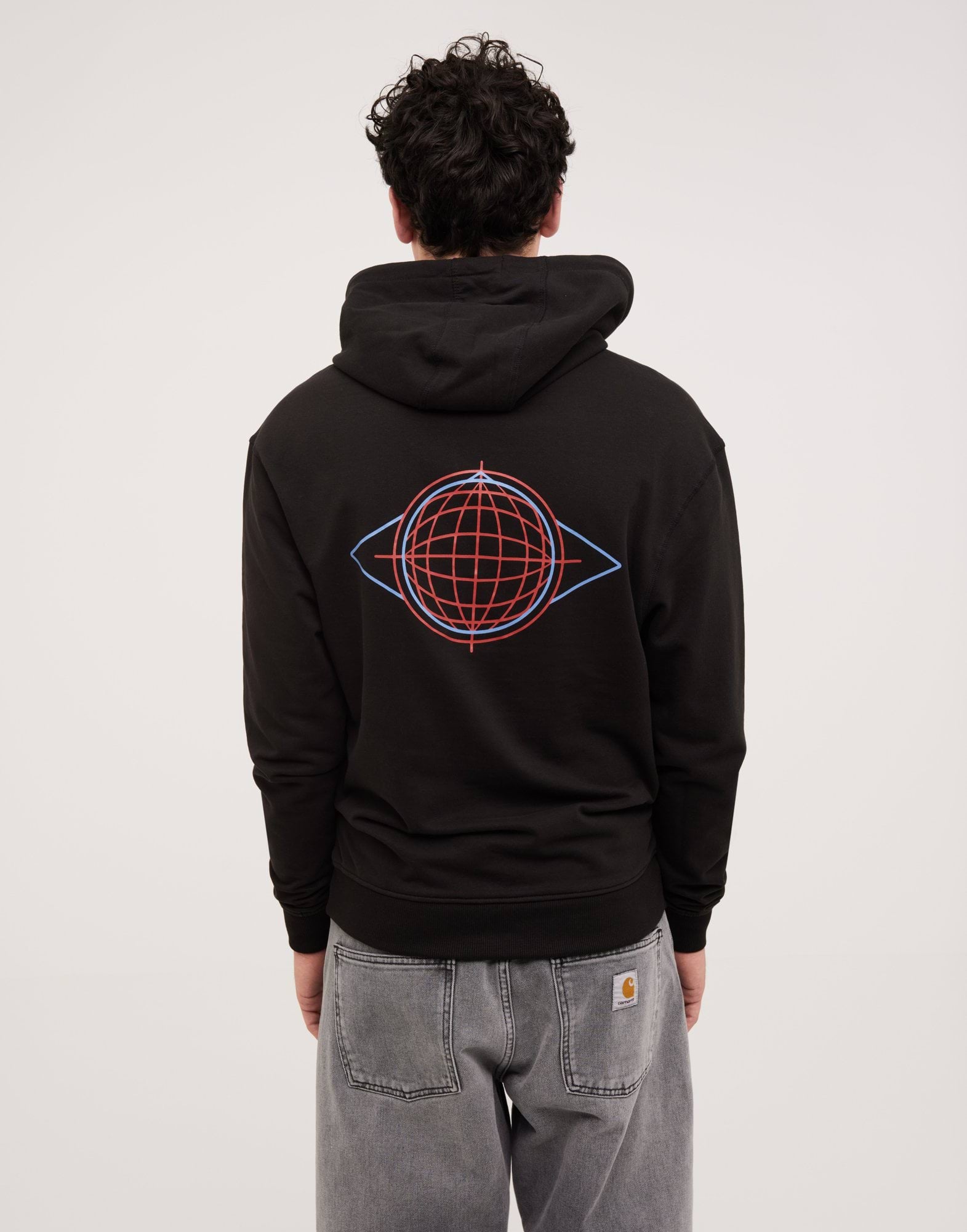 Globe Hoodie Drop Shoulder