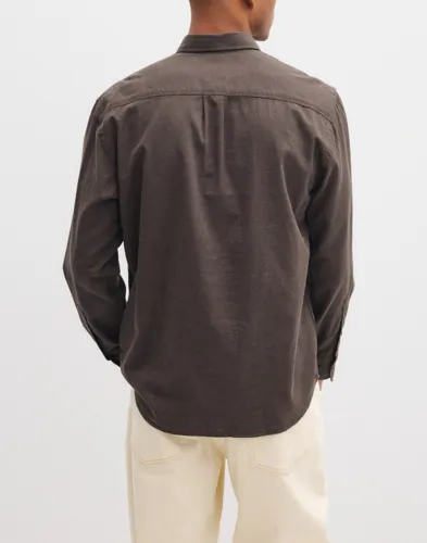 Selected Men Slmregcole Jay Melange Ls Shirt Noo Enfärgade skjortor herr – bild 3