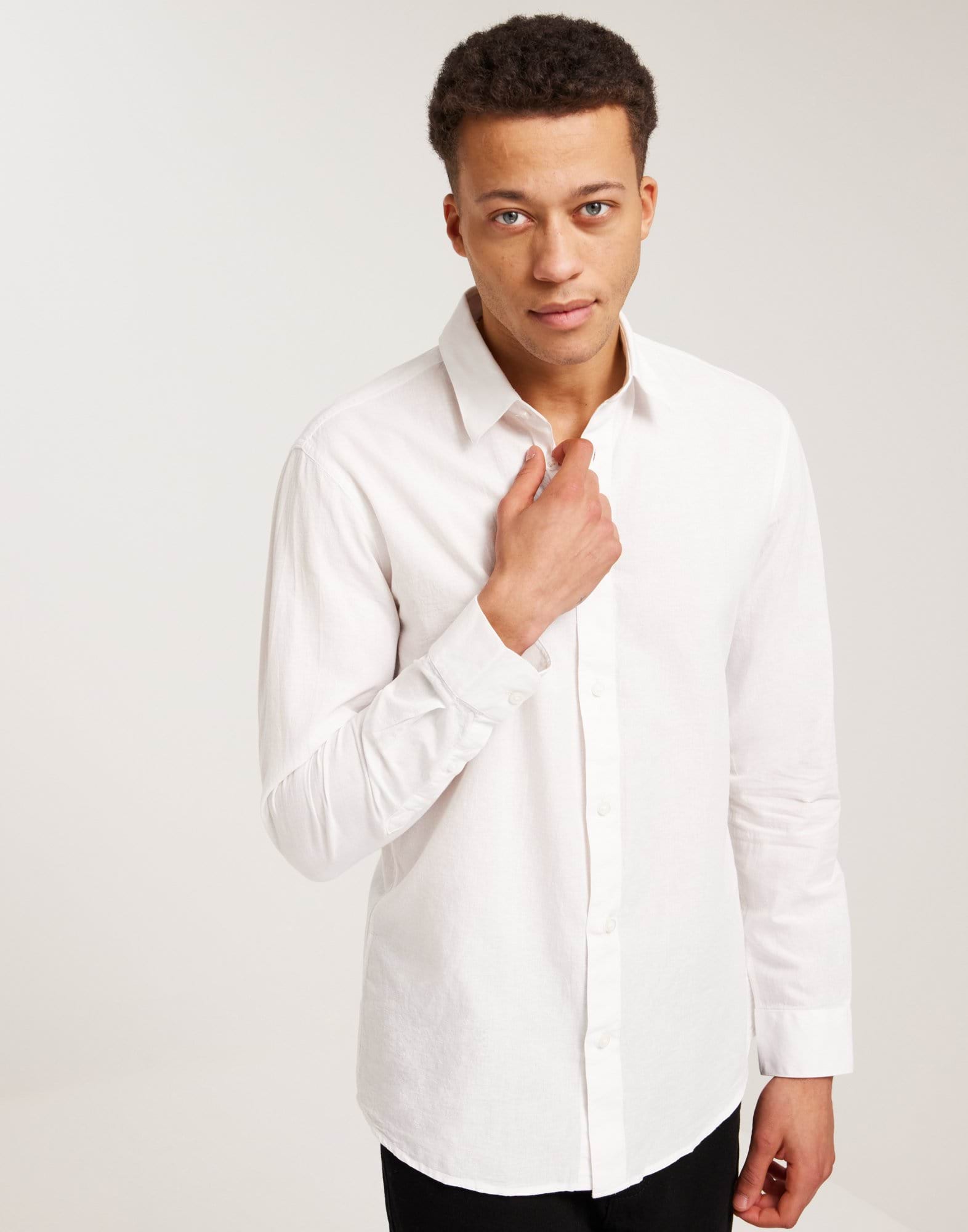 SLHREGNEW-LINEN SHIRT LS CLASSIC