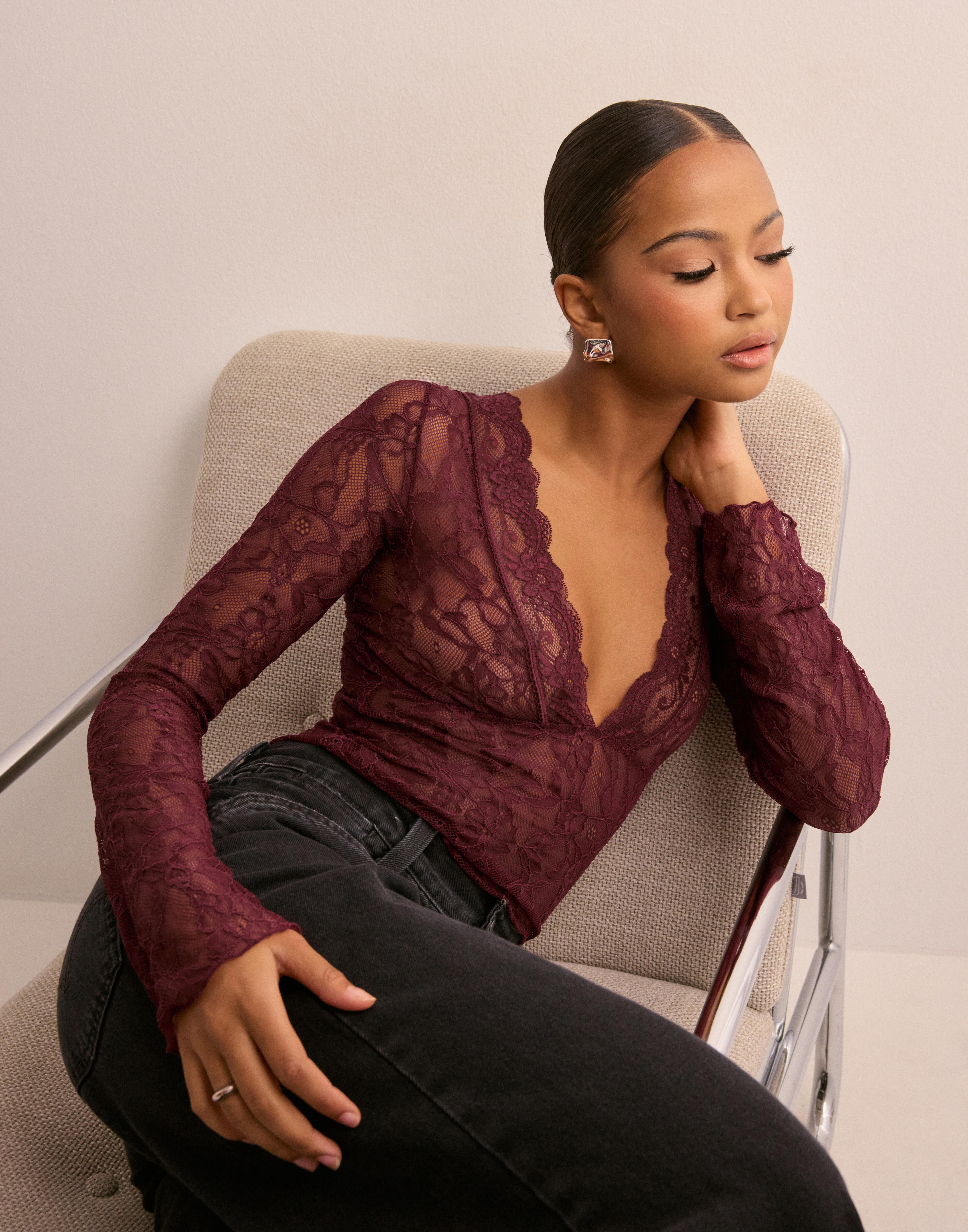 Gorgeous Lace LS Top