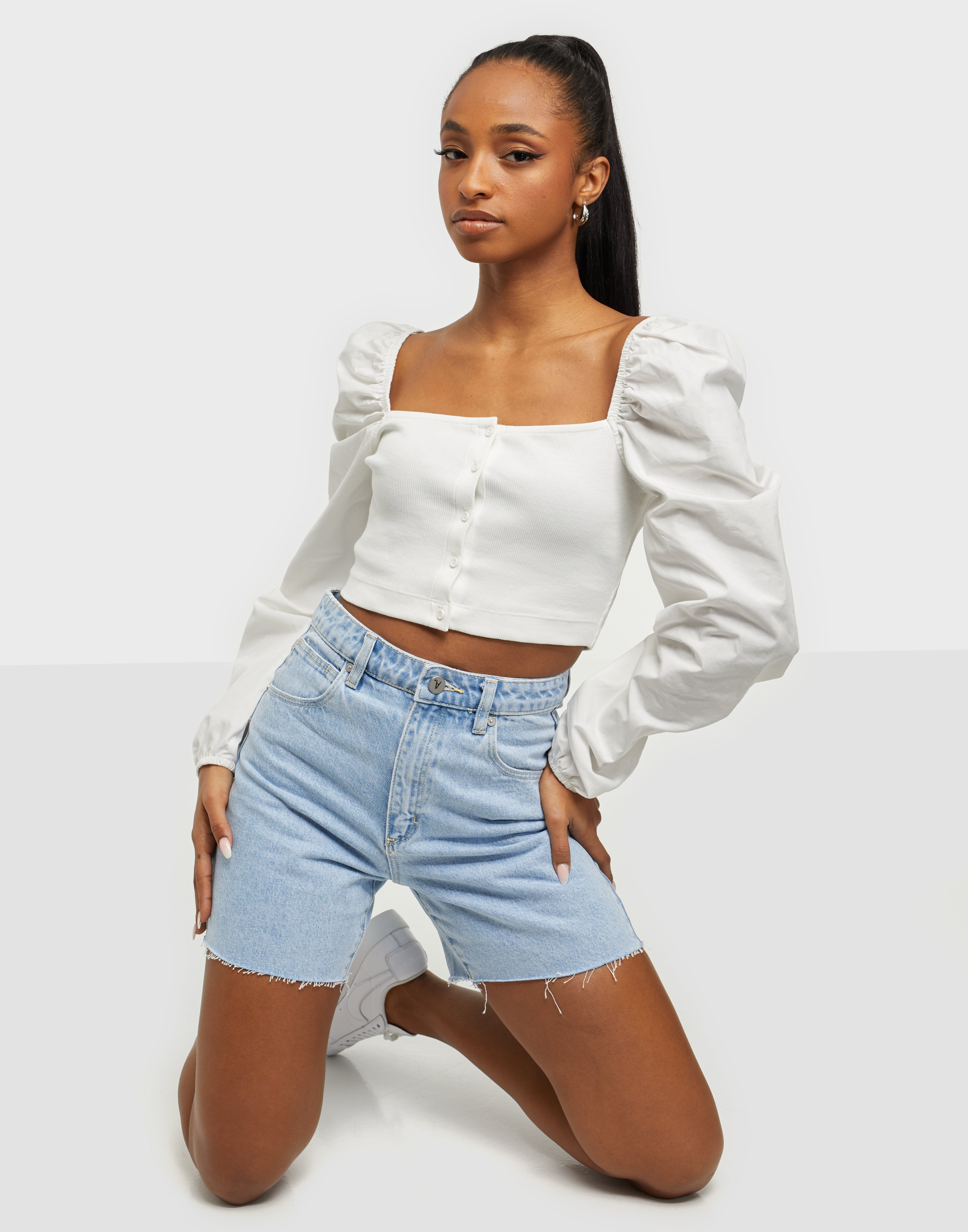 Abrand denim shorts online