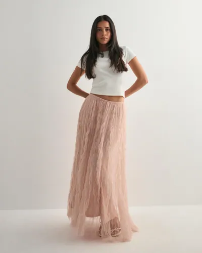 Vero Moda - Pink - Vmcaralia Hw Mesh Skirt Exp
