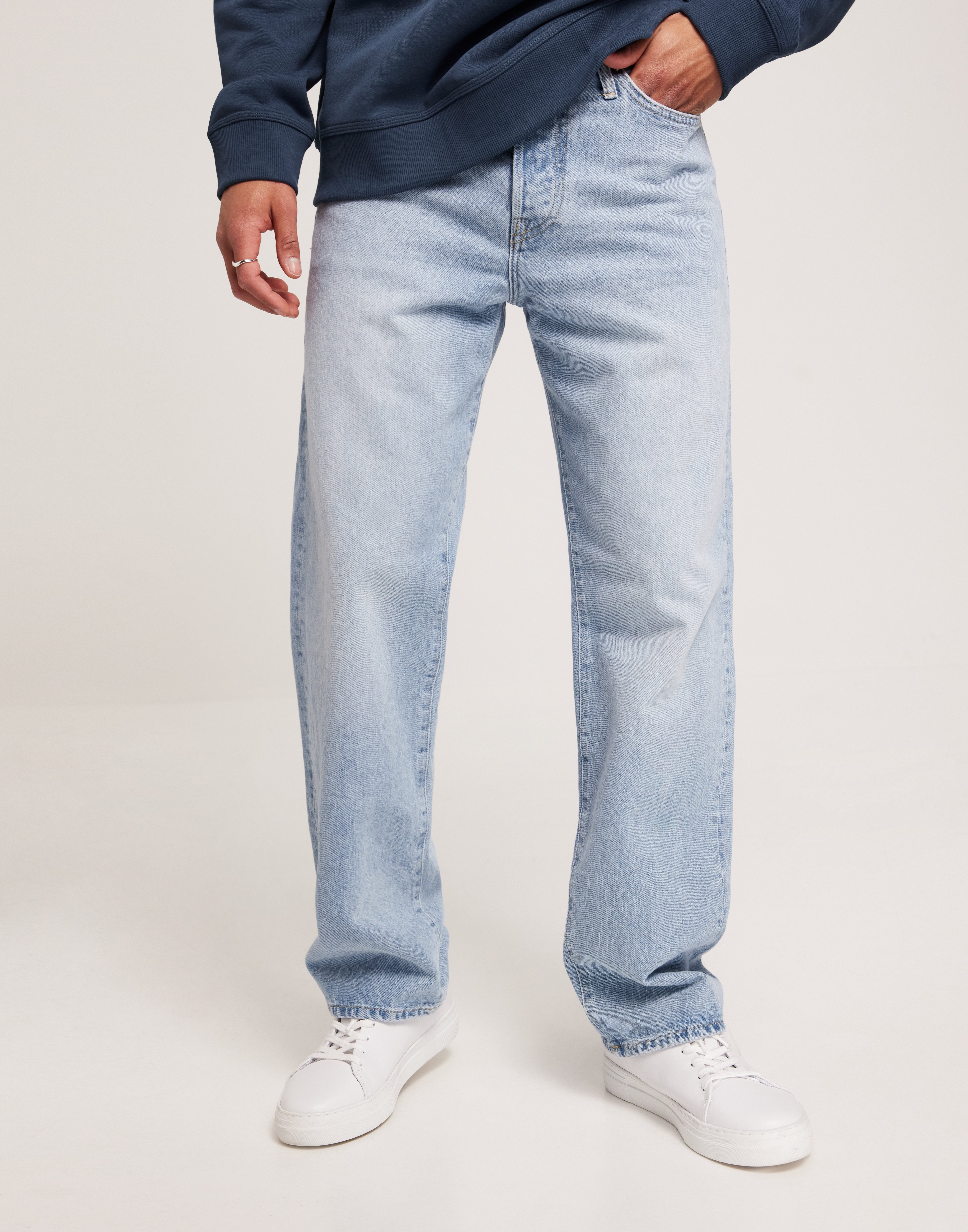 Jack & Jones Jjieddie Jjcooper Jos 635 Noos Straight jeans Blå