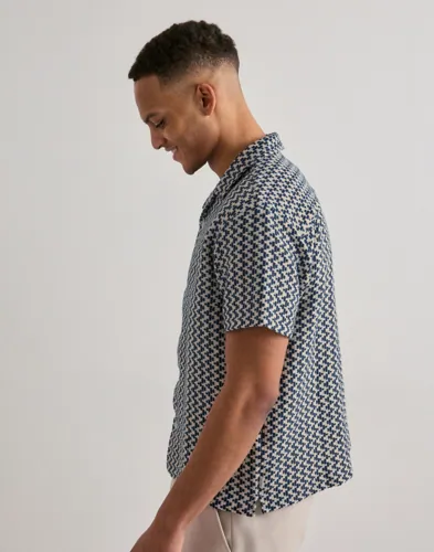 JACK & JONES Jormontauk Crochet Shirt Ss SA26 Ln Mönstrade skjortor herr – bild 5