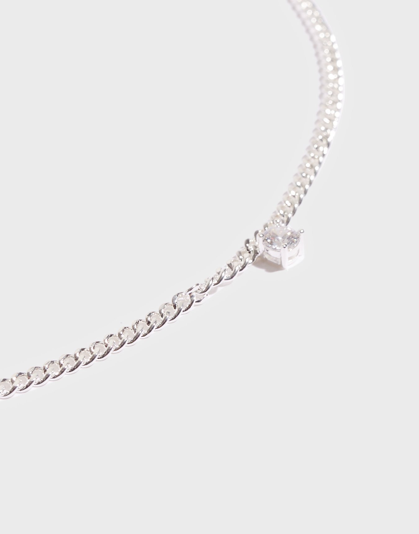 Buy Luv Aj THE BARDOT STUD CHARM NECKLACE Silver