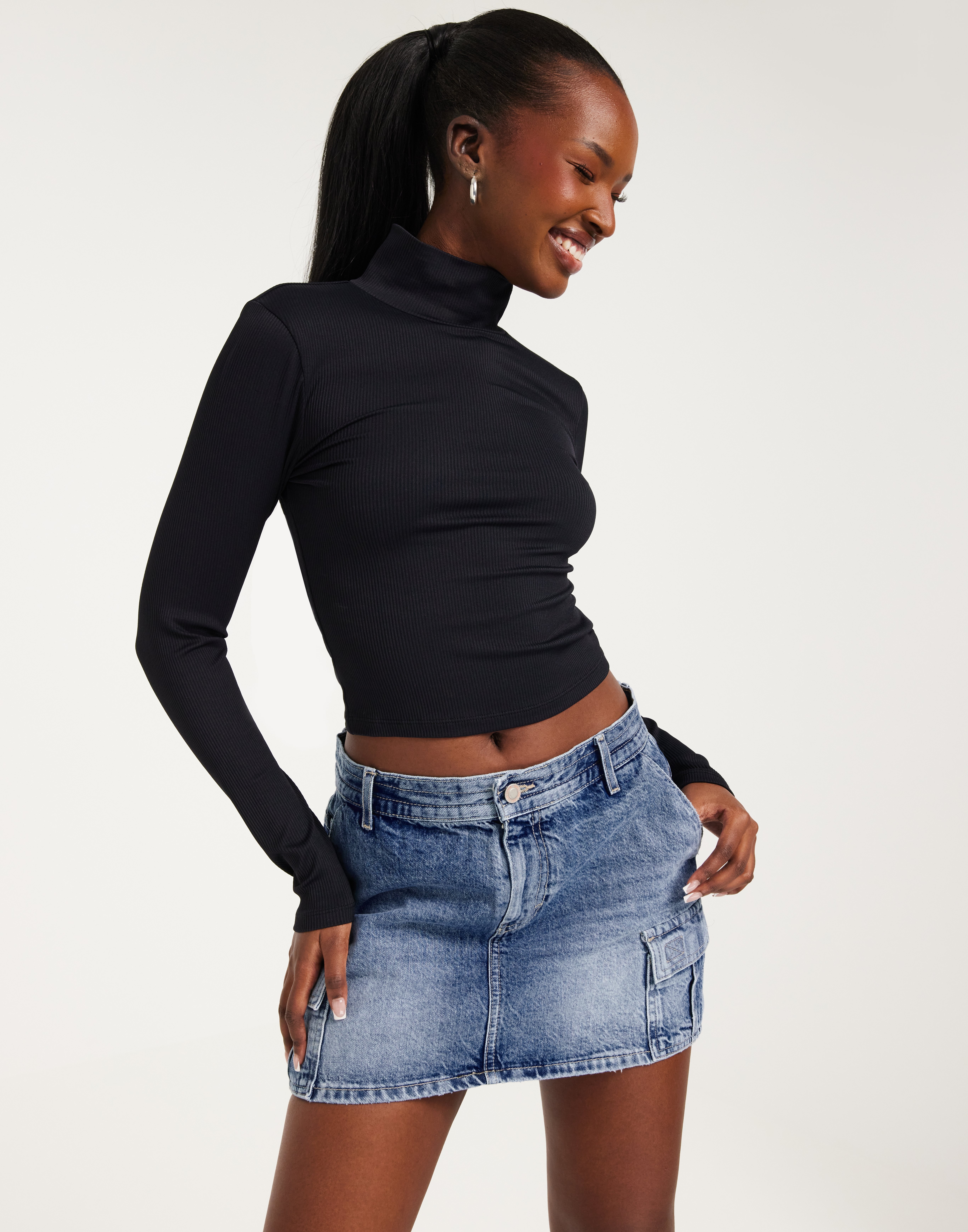 Rag & Bone CLARA SKIRT - Jupe En Jean - Erin/bleu Clair