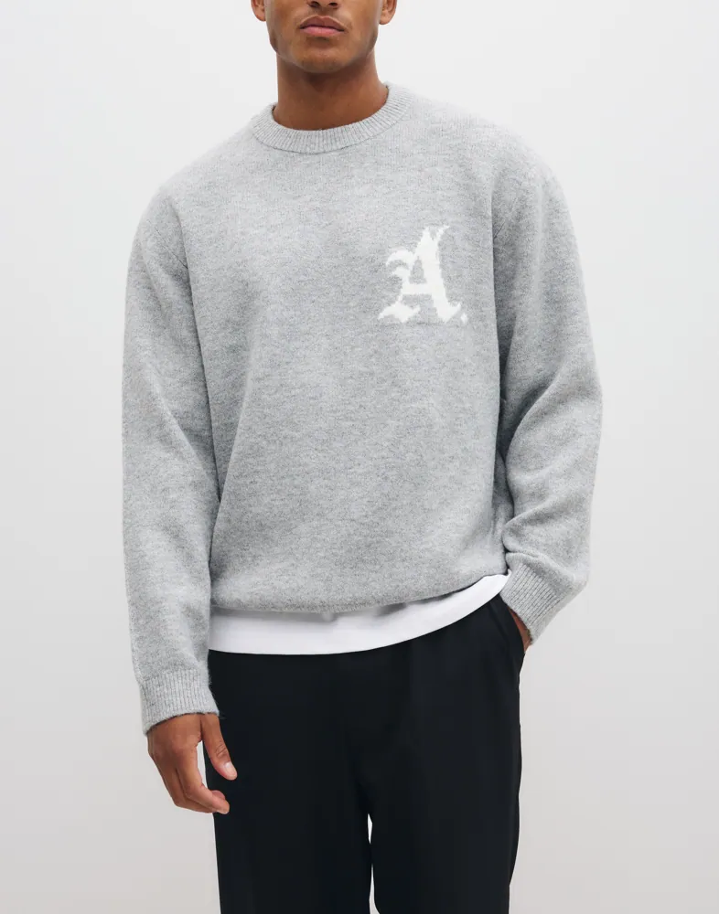 Jcolegacy Knit Jacquard Crew Neck Stickade tröjor