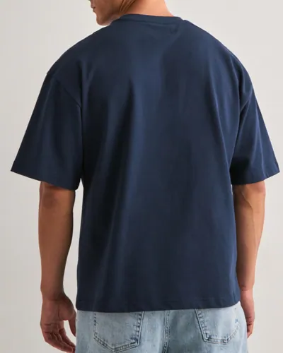 Que Sera Sera Boxy Blank Tee Oversized t-shirts t-shirts - bas herr – bild 3