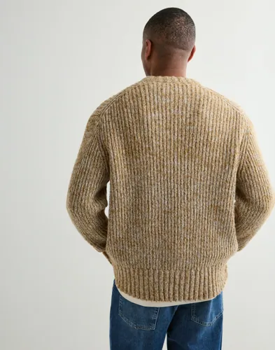 Selected Men Slhchicago Ls Knit Relaxed Crew Nec Stickade tröjor herr – bild 3