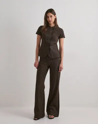 Nelly Buttoned Short Sleeve Jacket kavajer & blazers dam – bild 3