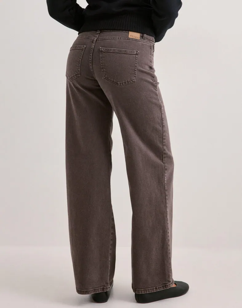 PIECES Pcselma Lw Wide Colored Noos Jeans dam – bild 3