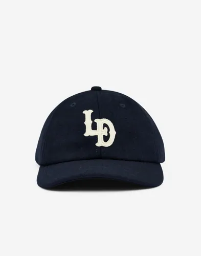 Les Deux Felt Logo Dad Cap Kepsar Blå