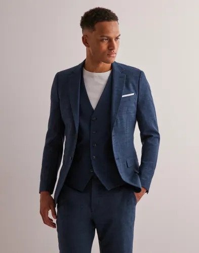 Selected Men Slhslim-Oasis Linen Blz Noos Kavajer bomberjackor herr – bild 6