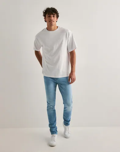 Only & Sons slim fit jeans i blått med femficksdesign