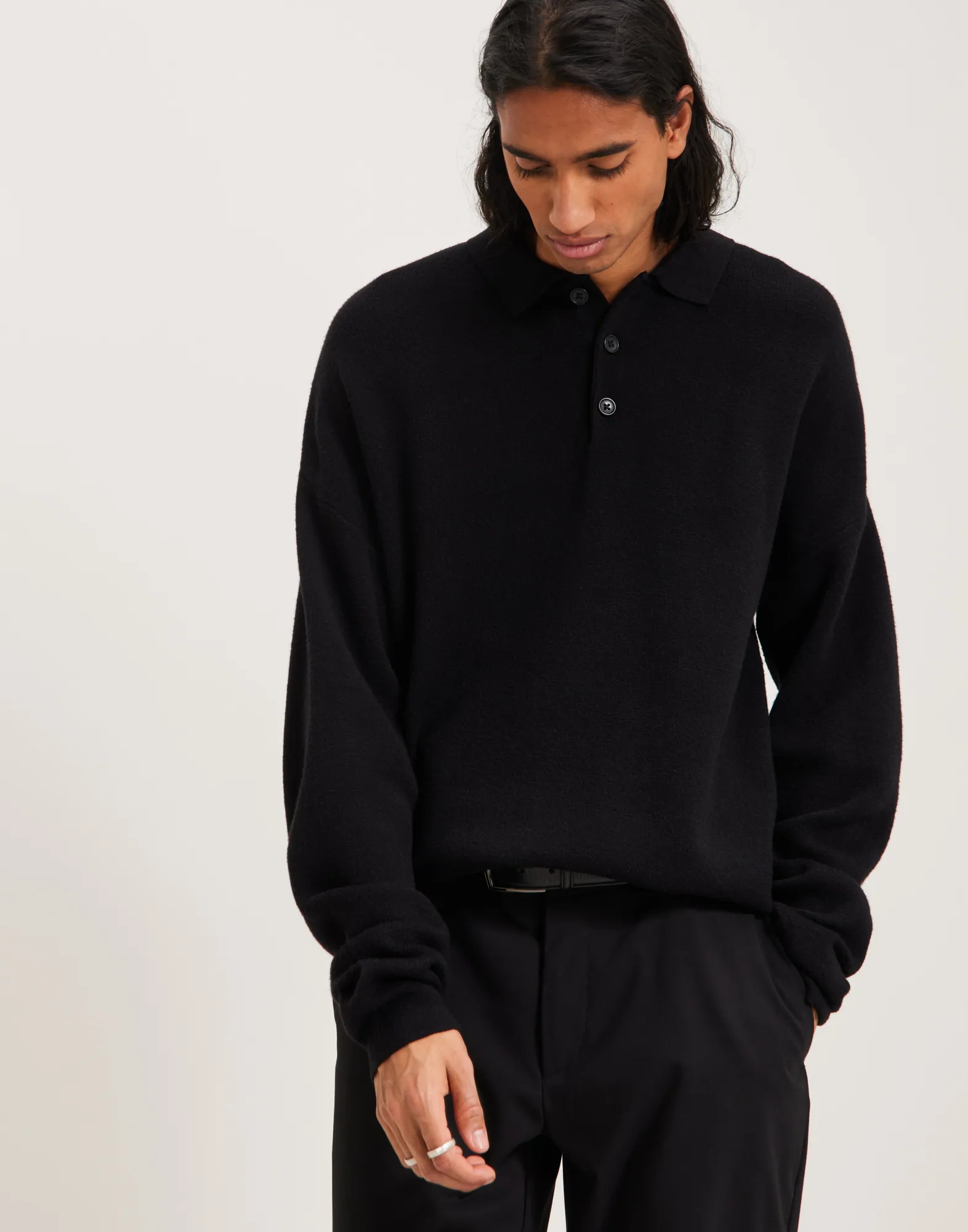 JORMARVIN KNIT LS POLO